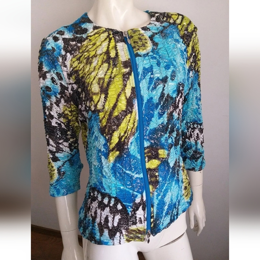 Joseph Ribkoff Multicolor Textured Blazer